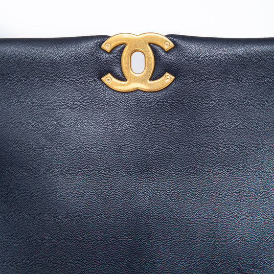 Chanel Navy Maxi 19 Flap Bag