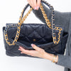 Chanel Navy Maxi 19 Flap Bag