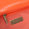 Chanel 19 Small Medium Orange Goatskin Leather Flap Bag 2020