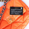 Chanel 19 Small Medium Orange Goatskin Leather Flap Bag 2020