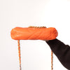 Chanel 19 Small Medium Orange Goatskin Leather Flap Bag 2020