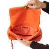 Chanel 19 Small Medium Orange Goatskin Leather Flap Bag 2020