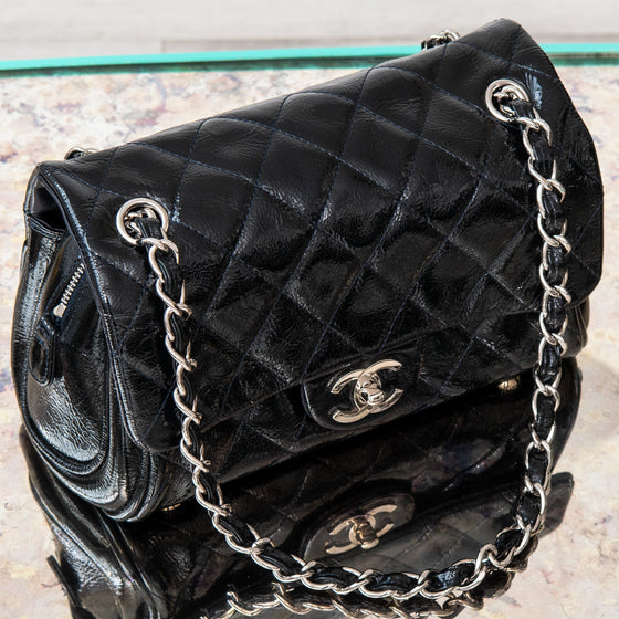 Chanel  Patent Leather Shoulder Bag