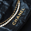 Chanel Black 22 Mini Black Bag  Gold Tone