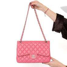  Chanel Pink Leather Jumbo Classic Double Flap Bag