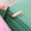 Chanel Pink And Green Mini Rectangular Top Handle Bag