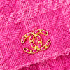 Chanel 19 Fuchsia Tweed Wallet on Chain  Bag and Coin Purse Set