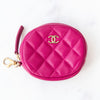 Chanel 19 Fuchsia Tweed Wallet on Chain  Bag and Coin Purse Set