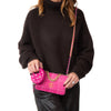 Chanel 19 Fuchsia Tweed Wallet on Chain  Bag and Coin Purse Set