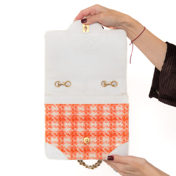 Chanel Tweed Vintage Square Flap Bag