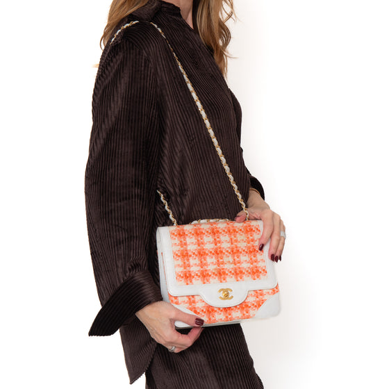 Chanel Tweed Vintage Square Flap Bag