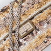 Chanel Multicolor Metallic Sequins And Patent Leather  2.55 Flap Bag