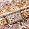 Chanel Multicolor Metallic Sequins And Patent Leather  2.55 Flap Bag