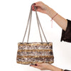 Chanel Multicolor Metallic Sequins And Patent Leather  2.55 Flap Bag