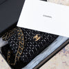 Chanel Mini Rectangular Black and White Tweed Bag