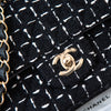 Chanel Mini Rectangular Black and White Tweed Bag