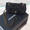 Chanel Mini Rectangular Black and White Tweed Bag