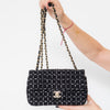 Chanel Mini Rectangular Black and White Tweed Bag