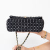 Chanel Mini Rectangular Black and White Tweed Bag