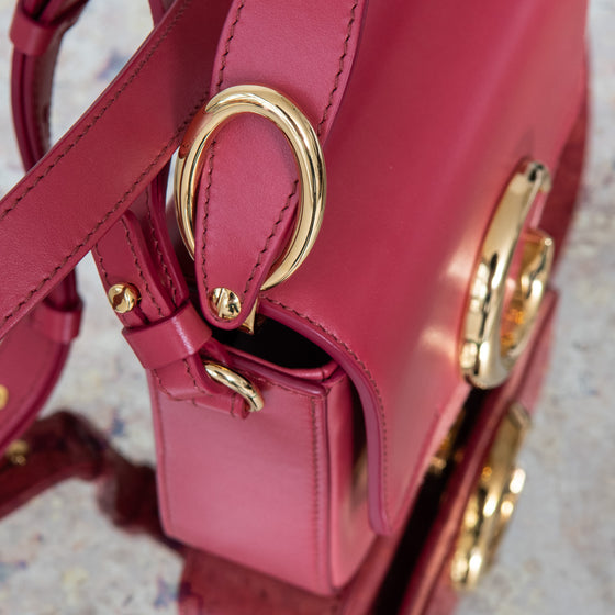 Chloe Captive Scarlet Pink Mini  C Logo Crossbody Bag