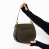 Chloe Tess Green Leather  Bag