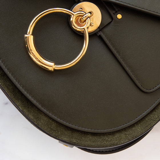 Chloe Tess Green Leather  Bag