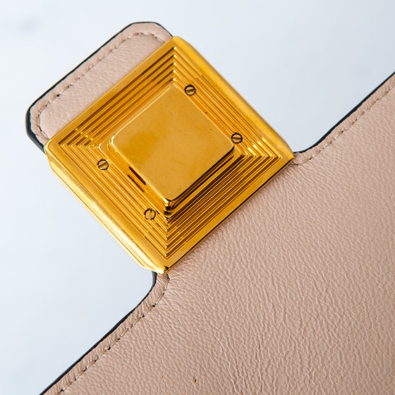 Chloé Amelia Cream Leather Shoulder Bag