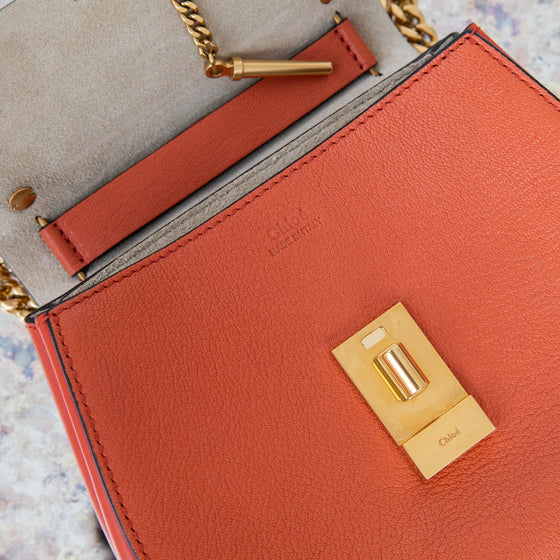 Chloe Caramel Drew Leather Bag