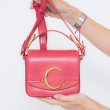  Chloe Captive Scarlet Pink Mini  C Logo Crossbody Bag