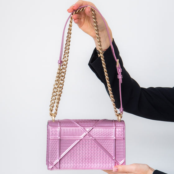 Dior Diorama Metallic Pink Bag