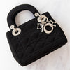 Dior Mini Lady Dior Black Satin Bag