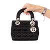 Dior Mini Lady Dior Black Satin Bag