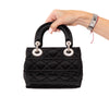 Dior Mini Lady Dior Black Satin Bag