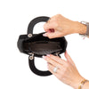 Dior Mini Lady Dior Black Satin Bag