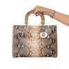 Dior Lady Dior Large Python Leather Bag