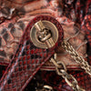 Dior LeTrente Red Python Leather Shoulder Bag