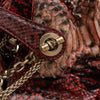 Dior LeTrente Red Python Leather Shoulder Bag