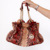 Dior LeTrente Red Python Leather Shoulder Bag