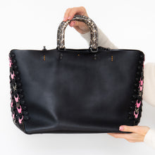  Coach Rogue Black Pink Tote Bag