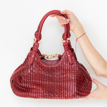  Cole Haan Genevieve Red Leather Shoulder  Bag