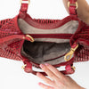 Cole Haan Genevieve Red Leather Shoulder  Bag