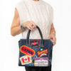 Dsquared2 Deana Patch Denim Tote Bag With Wallet