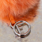 Fendi Orange Fur Pom Pom Key Ring - EVEYSPRELOVED