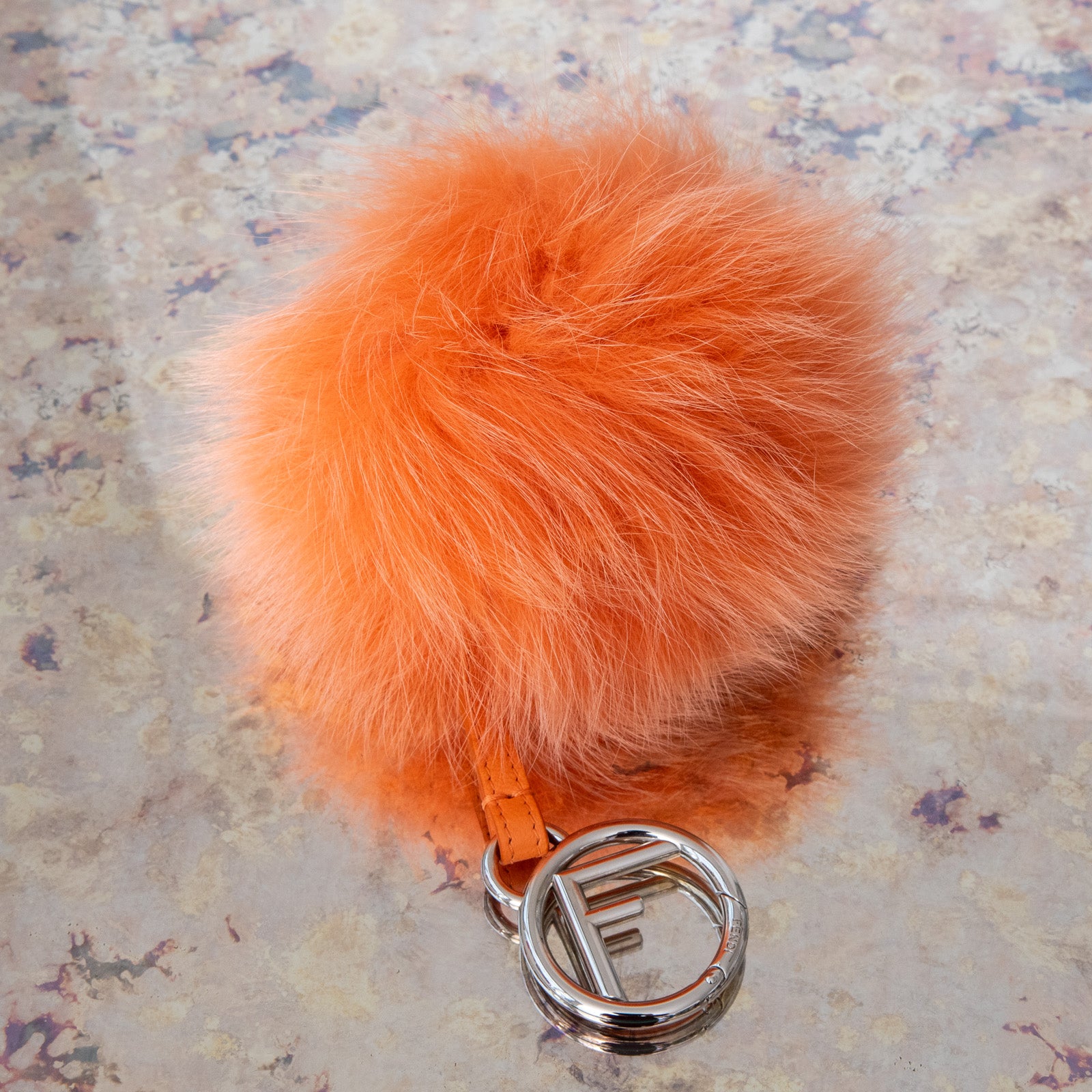 Fendi fur cheap ball keychain