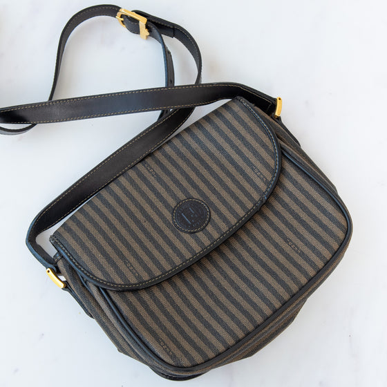 Fendi Vintage Stripe Crossbody Bag
