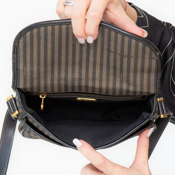Fendi Vintage Stripe Crossbody Bag