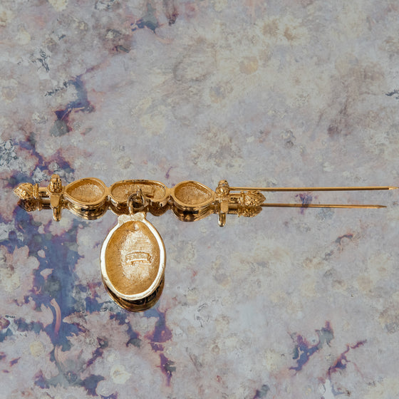 Fendi  Faux Pearl Brooch