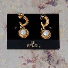  Fendi Faux Pearl Earrings