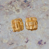 Fendi Square Basket Pierced Earrings