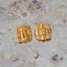  Fendi Square Basket Pierced Earrings